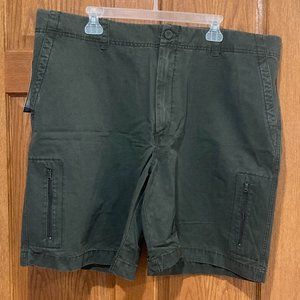 Vintage 2001 CHEROKEE Men's 42 Chino Shorts Sergeant Green NWT NEW